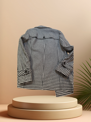 Marccain Black / White Checked Coat