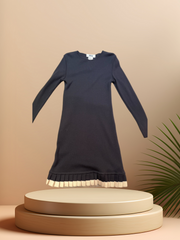 Crisca black wool dress