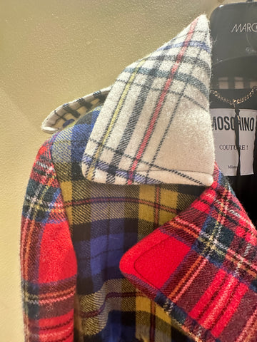 Moschino Long Tartan Coat