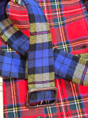 Moschino Long Tartan Coat