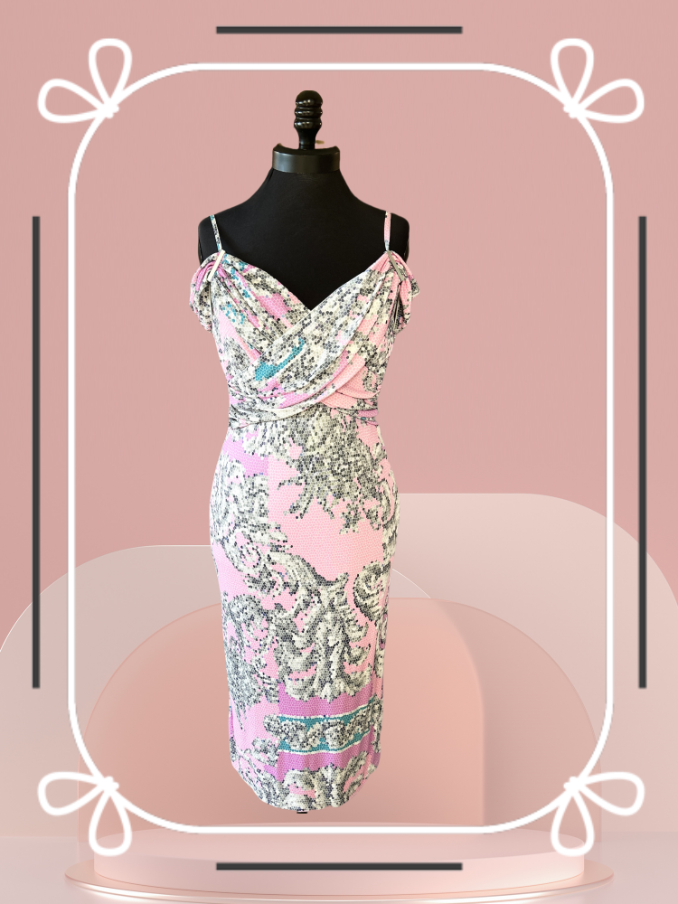 Versace pink summer dress