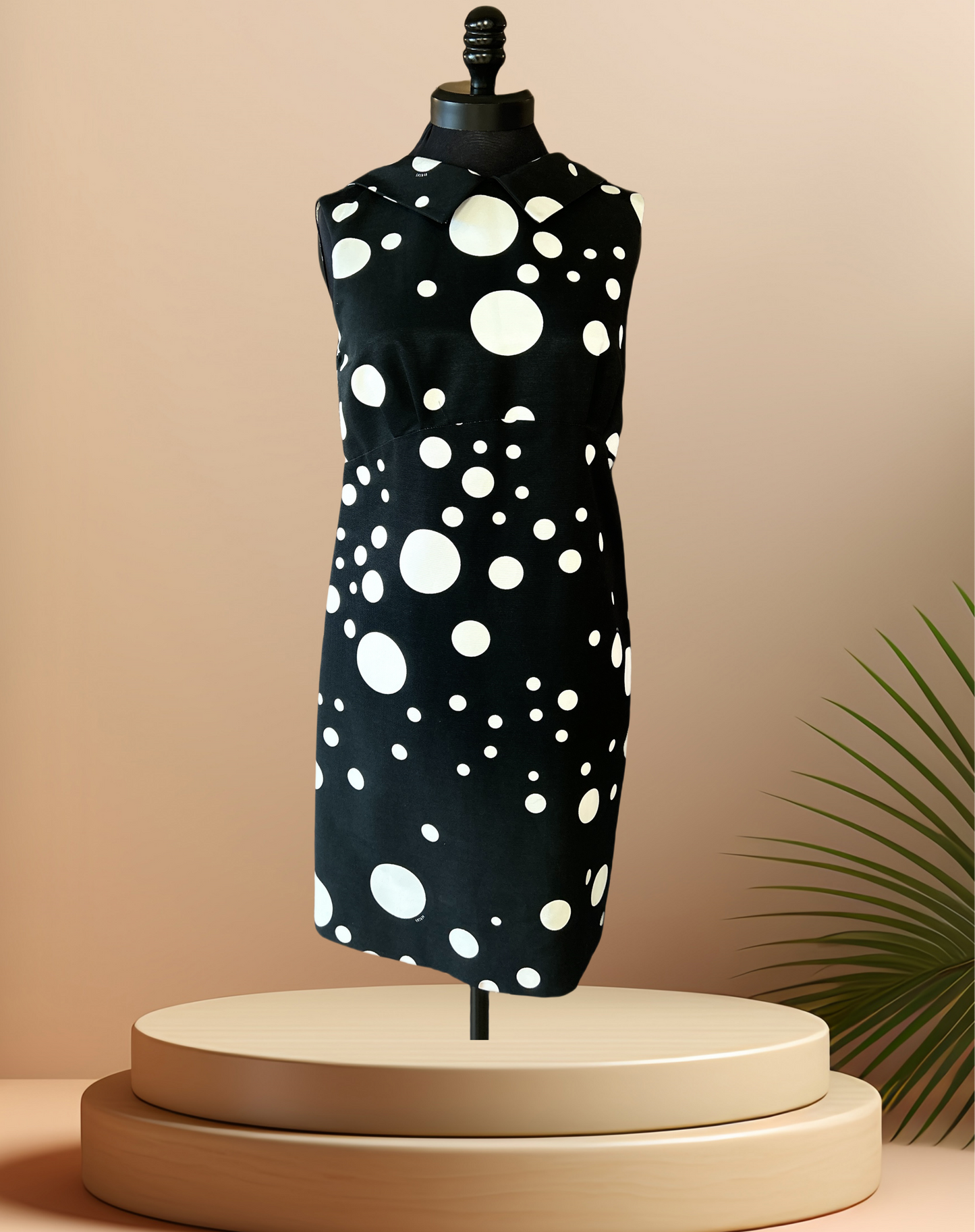 Versace B & W Polka Dot Dress