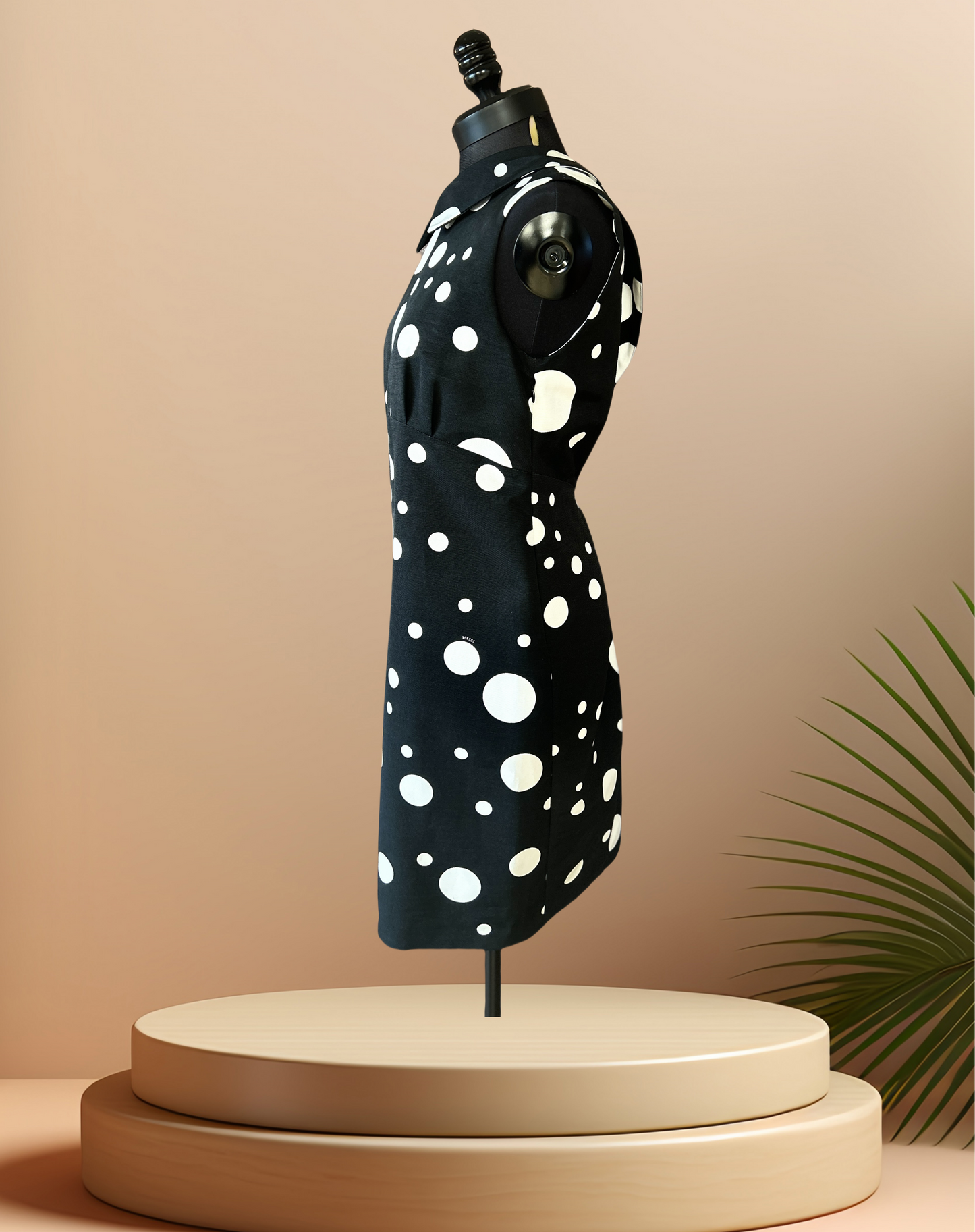 Versace B & W Polka Dot Dress