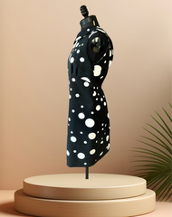 Versace B & W Polka Dot Dress