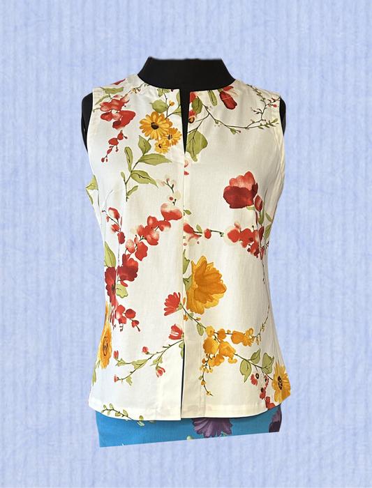 Derrico White Floral Blouse