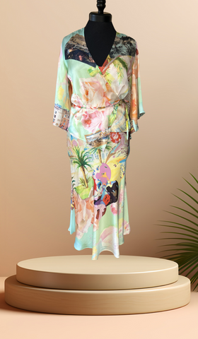 Gerard Darel Silk Floral Dress