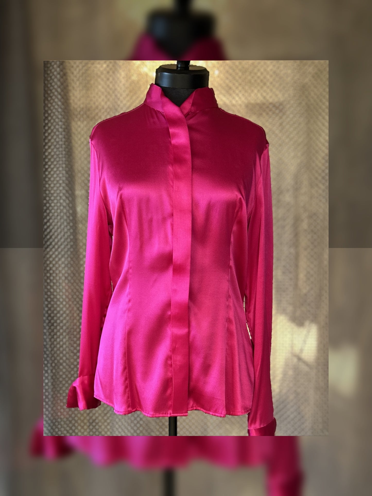 Versace Silk Hard Pink Shirt