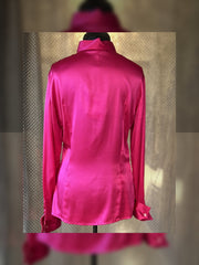 Versace Silk Hard Pink Shirt