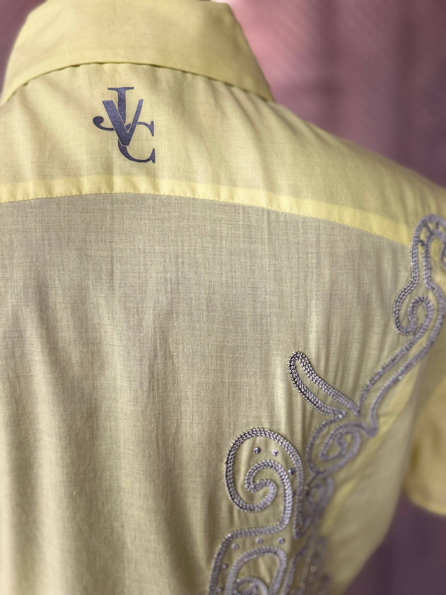 Versace Yellow Cotton Shirt