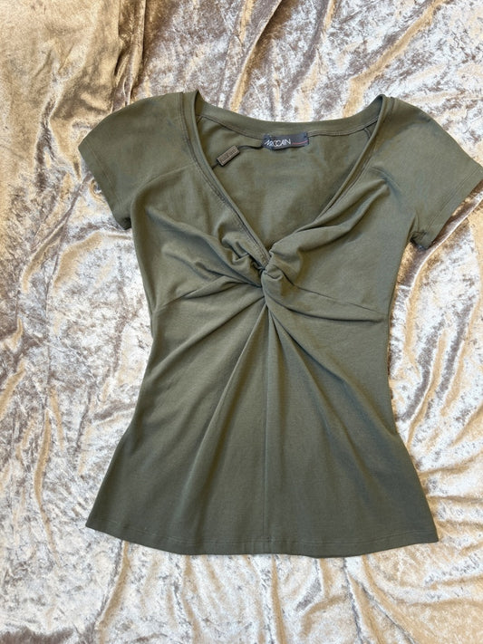 Marccain Army Green Blouse