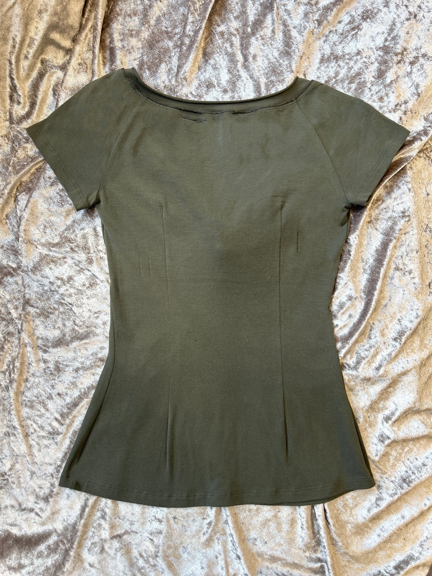 Marccain Army Green Blouse