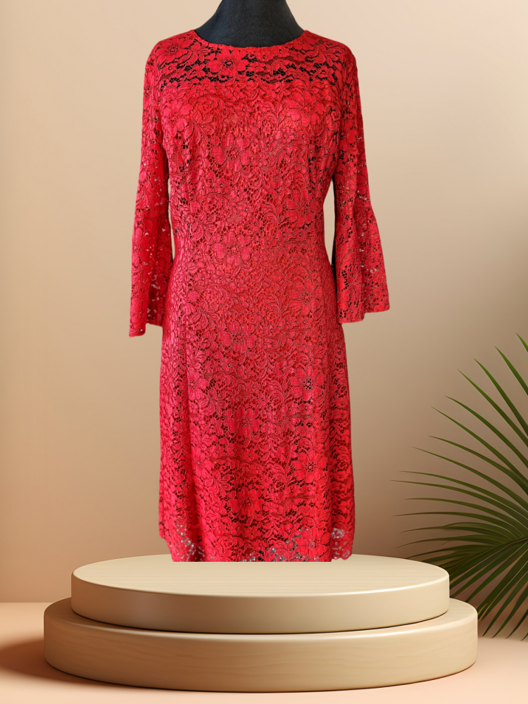 Seventy Red Lace Dress