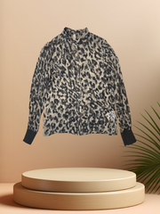 Marccain Silk Leopard Print Shirt