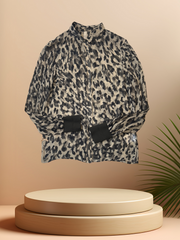 Marccain Silk Leopard Print Shirt