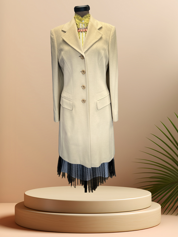 Laurel Creamy Wool Coat