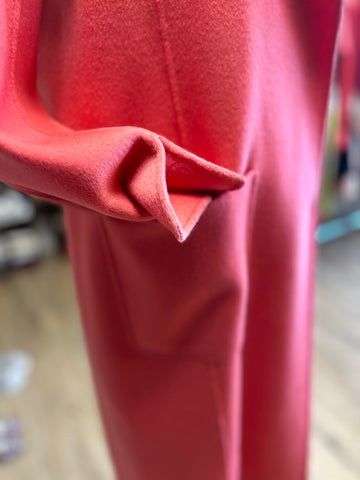 Marccain Coral Red Long Coat