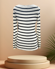 Marccain B&W Stripped Knitted Blouse