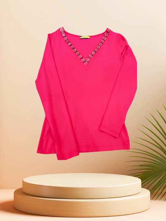 Versace Hot Pink Blouse